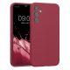 Kwmobile tok Samsung Galaxy A34 5G-hez, piros, szilikon, 60807.209