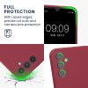 Kwmobile tok Samsung Galaxy A34 5G-hez, piros, szilikon, 60807.209
