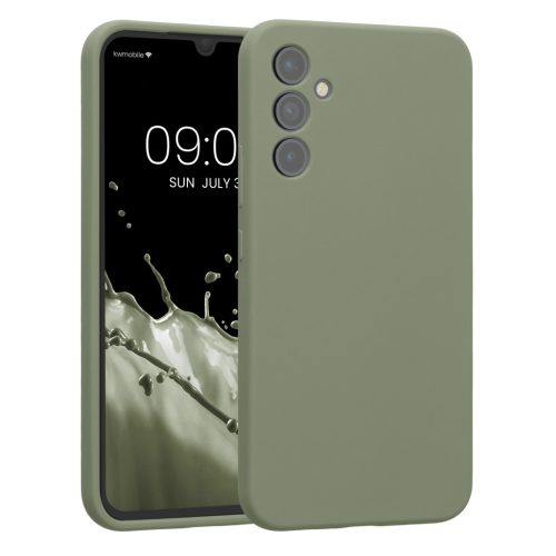 Kwmobile tok Samsung Galaxy A34 5G-hez, világoszöld, szilikon, 60807.172