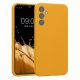 Kwmobile tok Samsung Galaxy A34 5G-hez, narancssárga, szilikon, 60807.191