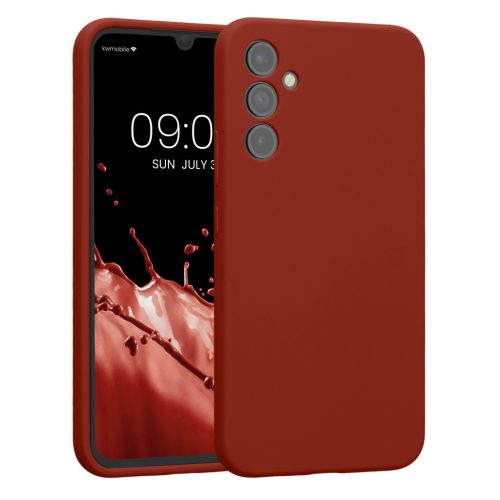 Kwmobile tok Samsung Galaxy A34 5G-hez, piros, szilikon, 60807.248