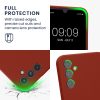 Kwmobile tok Samsung Galaxy A34 5G-hez, piros, szilikon, 60807.248