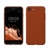 Kwmobile tok Apple iPhone SE (2022)/iPhone SE (2020)/iPhone 8 készülékhez, barna, szilikon, 49979.249