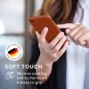 Kwmobile tok Apple iPhone SE (2022)/iPhone SE (2020)/iPhone 8 készülékhez, barna, szilikon, 49979.249