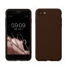 Kwmobile tok Apple iPhone SE (2022)/iPhone SE (2020)/iPhone 8 készülékhez, barna, szilikon, 49979.247