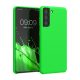 Kwmobile tok Samsung Galaxy S21 készülékhez, zöld, szilikon, 54056.44