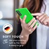Kwmobile tok Samsung Galaxy S21 készülékhez, zöld, szilikon, 54056.44