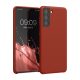 Kwmobile tok Samsung Galaxy S21, barna, szilikon, 54056.248