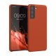 Kwmobile tok Samsung Galaxy S21, barna, szilikon, 54056.249