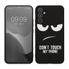 Kwmobile tok Samsung Galaxy A34 5G-hez, fekete/fehér, szilikon, 61245.01