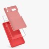 kwmobile tok Google Pixel 6a telefonhoz, szilikon, rózsaszín, 57815.219