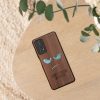 Kwmobile tok Xiaomi Redmi Note 11 Pro 5G/Redmi Note 12 Pro telefonhoz, barna/fekete, fa/szilikon, 57381.15