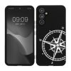 Kwmobile tok Samsung Galaxy A54 5G-hez, fekete/fehér, szilikon, 61246.03