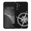 Kwmobile tok Samsung Galaxy A54 5G-hez, fekete/fehér, szilikon, 61246.03