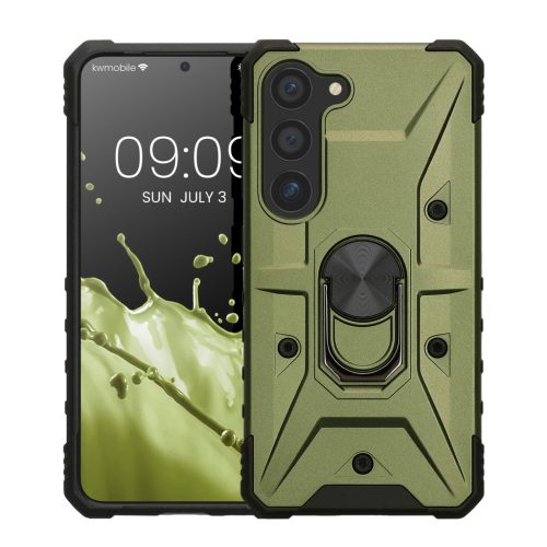 Kwmobile tok Samsung Galaxy S23-hoz, zöld, polikarbonát, 61249.17