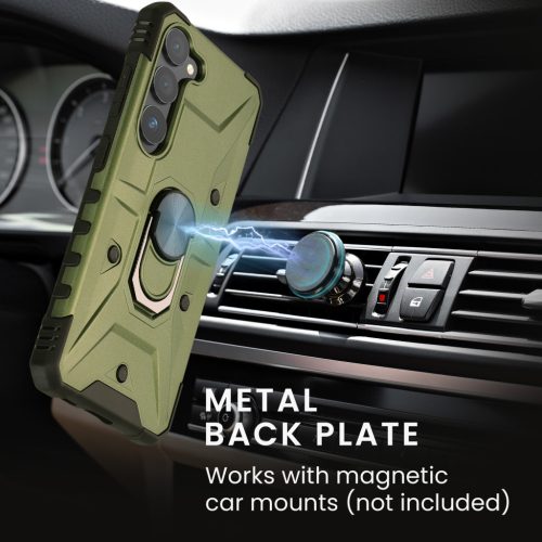 Kwmobile tok Samsung Galaxy S23-hoz, zöld, polikarbonát, 61249.17