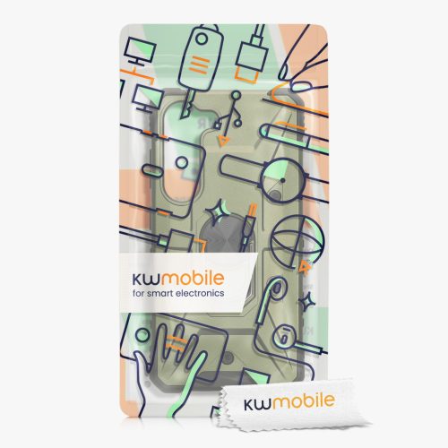 Kwmobile tok Samsung Galaxy S23-hoz, zöld, polikarbonát, 61249.17