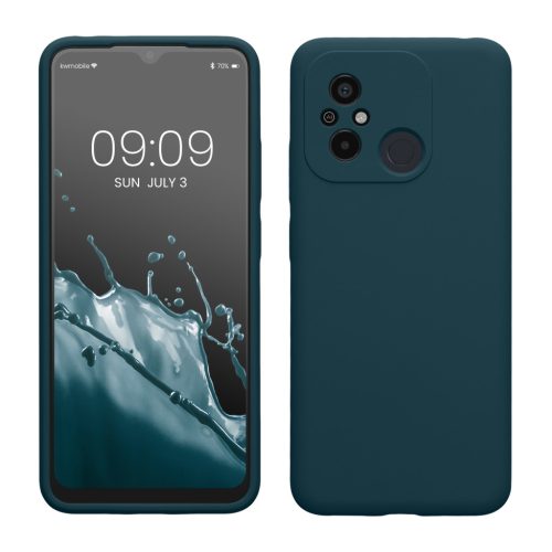 Kwmobile tok Xiaomi Redmi 12C-hez, kék, szilikon, 61263.57