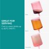 Set 4 Pahare Vin Navaris, 400 ml, cu picior, roz, design modern, 56212.04