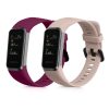 2 db kwmobile szíj készlet Huawei Band 4, szilikon, bordó/rózsaszín, 59802.05