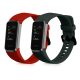 2 db kwmobile szíj készlet Huawei Band 4, szilikon, zöld/piros, 59802.04