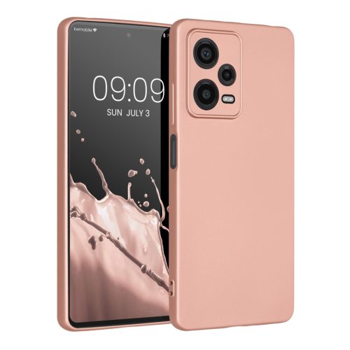 Kwmobile tok Xiaomi Redmi Note 12 Pro 5G-hez, rózsaszín, szilikon, 60711.31