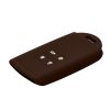 Kwmobile autós kulcstartó Renault/Dacia 4 gombos, Keyless Go, fekete, szilikon, 48035.247
