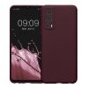 kwmobile Vivo Y72 5G/Y52 5G tok, szilikon, sötétbarna, 59095.187