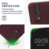 kwmobile Vivo Y72 5G/Y52 5G tok, szilikon, sötétbarna, 59095.187