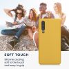 Kwmobile tok Huawei P30-hoz, sárga, szilikon, 47410.165