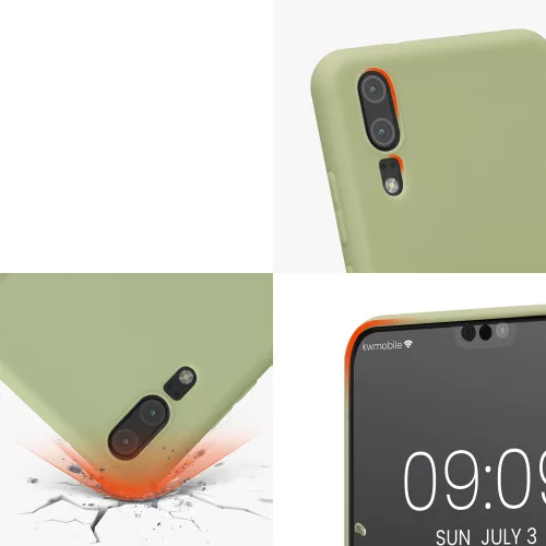 kwmobile tok Huawei P20-hoz, szilikon, zöld, 44212.172