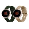 2 db Kwmobile szíj készlet Garmin Venu 2S, szürke/zöld, szilikon, 55152.03