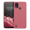 Kwmobile Nokia C21 Plus tok, sötétrózsaszín, szilikon, 61460.167
