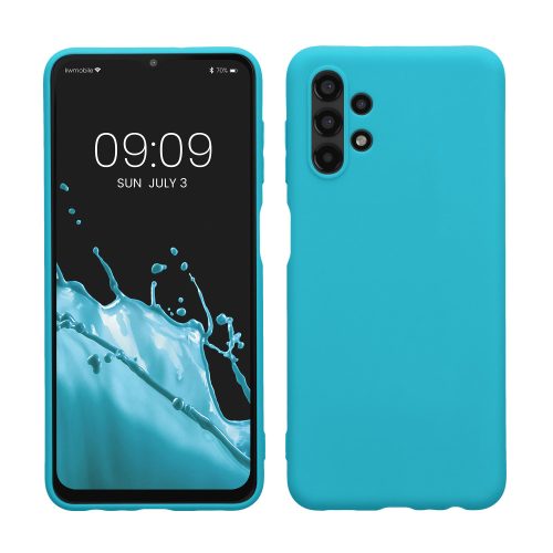 kwmobile tok Samsung Galaxy A13 4G telefonhoz, szilikon, kék, 57805.205