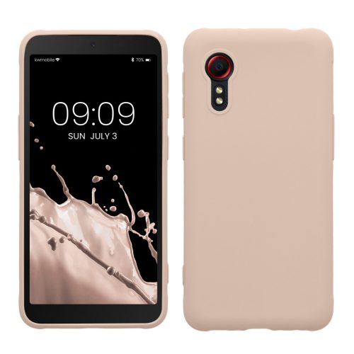 Kwmobile tok Samsung Galaxy Xcover 5-höz, krémszínű, szilikon, 54536.225