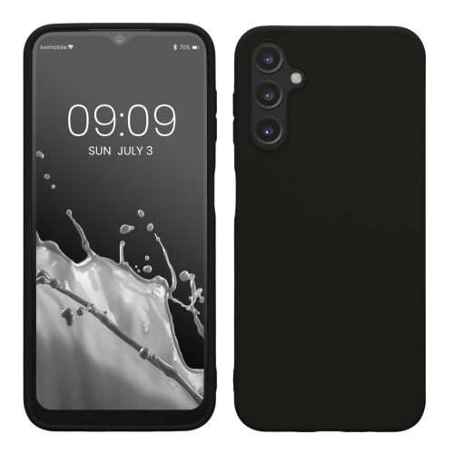 Kwmobile tok Samsung Galaxy A14 5G-hez, fekete, szilikon, 61462.01