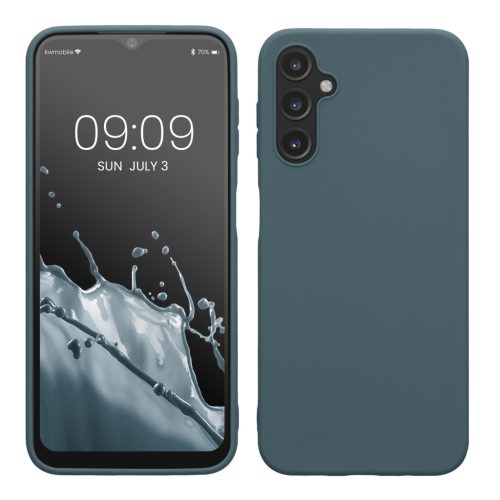 Kwmobile tok Samsung Galaxy A14 5G-hez, sötétzöld, szilikon, 61462.202
