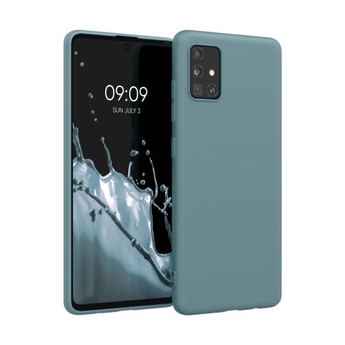 Kwmobile tok Samsung Galaxy A51 készülékhez, zöld, szilikon, 51196.206