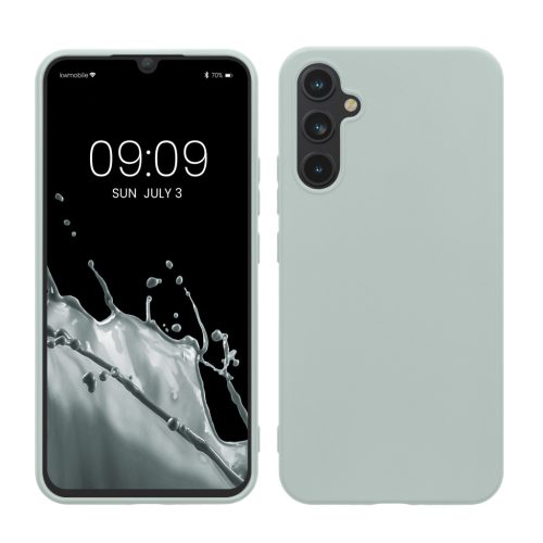 Kwmobile tok Samsung Galaxy A34 5G-hez, világoszöld, szilikon, 60809.2