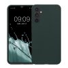 Kwmobile tok Samsung Galaxy A34 5G-hez, sötétzöld, szilikon, 60809.169