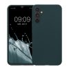 Kwmobile tok Samsung Galaxy A34 5G-hez, sötétzöld, szilikon, 60809.202