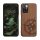 Kwmobile tok Xiaomi Redmi 10 telefonhoz, barna/fekete, fa/szilikon, 56794.03