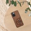 Kwmobile tok Xiaomi Redmi 10 telefonhoz, barna/fekete, fa/szilikon, 56794.03
