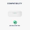 Kwmobile tok JBL Wave 300 TWS fejhallgatóhoz, fekete/fehér, szilikon, 59786.02