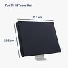 Kwmobile burkolat 31-32 hüvelykes monitorhoz, fekete, műanyag, 44636.17