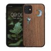 Kwmobile tok Apple iPhone 11, többszínű, fa/szilikon, 49799.18
