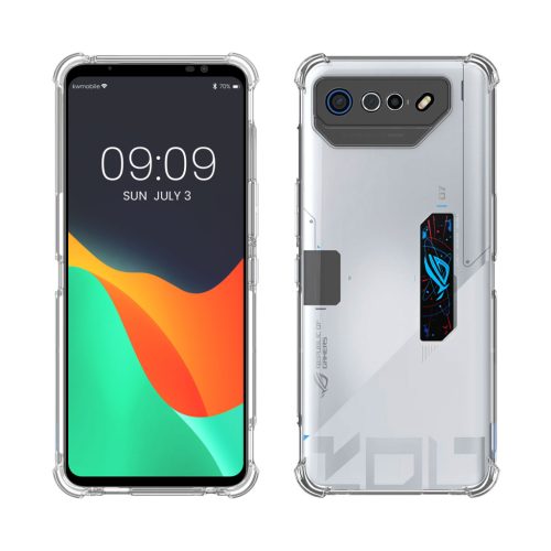 Kwmobile tok Asus ROG Phone 7 Ultimate-hez, átlátszó, szilikon, 61512.03