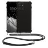 Kwmobile tok Motorola ThinkPhone-hoz nyakpánttal, fekete, szilikon, 61498.01