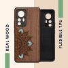 Kwmobile tok Xiaomi 12T/12T Pro telefonhoz, többszínű, fa/szilikon, 60150.09