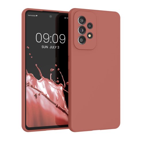 Kwmobile tok Samsung Galaxy A53 5G-hez, rózsaszín, szilikon, 57835.193